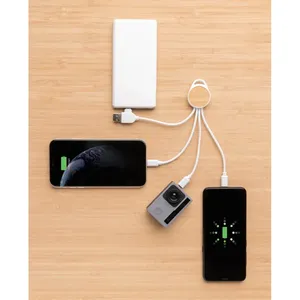 Gadget USB Promozionale Sostenibile 6-in-1 con Cavo Riciclato Ontario - Product Image 3