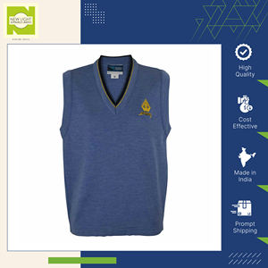 Personnalisation possible pour un pull d'uniforme scolaire unisexe à demi-manches de qualité supérieure pour la saison automne/hiver à vendre - Product Image 2