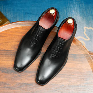 Chaussures Oxford en cuir de vachette pleine fleur avec talon amorti et design antidérapant, chaussures habillées pour hommes, chaussures en cuir - Product Image 3