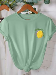 Top corto con estampado transpirable de secado rápido ecológico de verano 2025 para mujer, estampado Digital, estilo informal, gran oferta, manga corta - Product Image 4