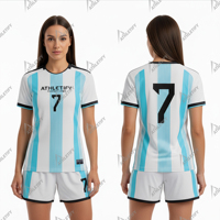 Maillot de football personnalisé pour équipes – Impression par sublimation intégrale avec coupe moderne pour les matchs de ligue et les séances d'entraînement.
