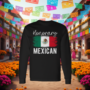 Camiseta de manga larga mexicana con diseño retro de boda - Product Image 3