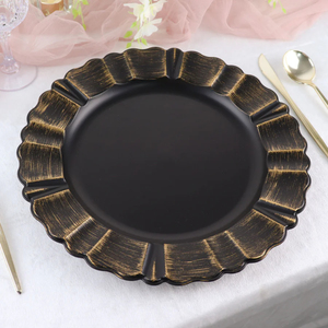 Table de table Centre de table Chargeur Sets Or Table élégante Plaque de charge décorative Assiettes décoratives par les fournisseurs indiens - Product Image 3