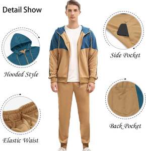 เสื้อกันหนาวมีฮู้ดสีพื้นมีเชือกผูกสำหรับฤดูหนาวระบายอากาศน้ำหนักเบา - Product Image 4