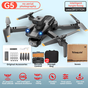 초보자를위한 전화 제어를 연결하는 응용 프로그램과 함께 더블 카메라 200k 픽셀과 G5 와이파이 미니 RC 무인 항공기 접이식 - Product Image 6