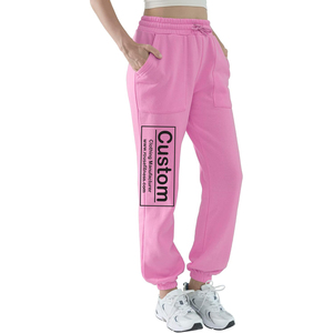 Custom Women Flare Jogger Pants Cotton Sweatpants Loose Fit Streetwear <b>Trousers</b> with Pockets OEM ODM Supplier - Product Image 1
