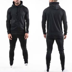 Alta calidad personalizable hombres Casual sólido invierno entrenamiento correr desgaste con capucha Logo impreso deporte Jogger chándales al por mayor - Product Image 4