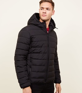 Men's Fashion <b>Puffer</b> <b>Jacket</b> <b>with</b> Padded <b>Hood</b> Custom Logo Cow Skin Plus Size Zipper Closure <b>Waterproof</b> Breathable Winter <b>Jacket</b> - Product Image 5