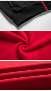 Sudadera con capucha con estampado de abullonado para hombre de peso pesado, sudaderas de algodón 100% de alta calidad, ropa de calle básica, mezcla de algodón para invierno - Product Image 4