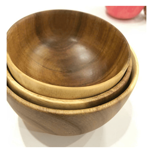 Tazón de Madera Ecológico Moderno, Madera Maciza Artesanal para Servir Aperitivos, Decoración de Mesa de Comedor para Fiestas en Casa, Origen Vietnam - Product Image 5