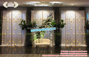 Royal Asian Decor <b>Wedding</b> <b>Candle</b> Backdrops Exclusive <b>Wedding</b> Trend <b>Candle</b> Walls Stage Luxury <b>Wedding</b> Reception Night <b>Candle</b> Wall - Product Image 4
