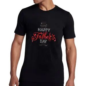Trending Products 2024 Happy Father'S Day Dad Vinyl Transfer Rhinestones Tshirt Transfer