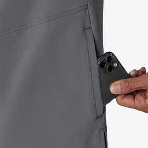 ชุดพยาบาลสำหรับทุกเพศเสื้อแขนสั้นคอวีสำหรับพยาบาลชุดสครับโรงพยาบาล - Product Image 4