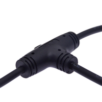 Connecteur de câble pour éclairage LED de culture, M12 étanche IP67, en plastique et cuivre, mâle/femelle, 2 à 8 broches