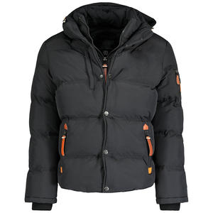 Exclusive Zipper Elastic Cuff Quilted Hooded Men Puffer <b>Jacket</b> Fashionable Lightweight Insulated Warm <b>Jacket</b> With Custom Patches - Product Image 2