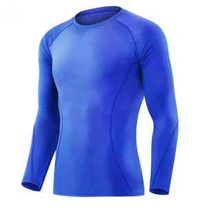 Causal <b>Men</b> Breathable <b>Compression</b> Gym T Shirts Athletic Workout Fitness Training Running Sports Quick Dry Base Layer <b>Tops</b> - Product Image 2
