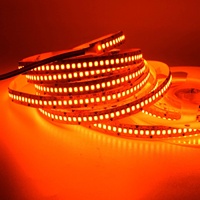 Turuncu Amber LED şerit ışık DC12V DC24V 2835 1800K 1900K 2100K bakır lamba gövdesi ile