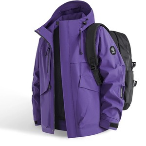 Vestes de neige coupe-vent de haute qualité, vente en gros de vestes de pluie à capuche d'hiver, fabricant de vestes softshell pour hommes OEM - Product Image 4