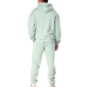 Chándal holgado de OEM, conjunto de chándales para hombre de algodón de alta calidad, Sudadera con capucha y pantalón de gran tamaño, conjunto de dos piezas, conjuntos de pantalones de chándal - Product Image 5