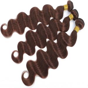 Extensiones de cabello de templo indio dibujado doble alineado con cutícula mejor máquina trama cuerpo onda estilo South Temple Origin - Product Image 2