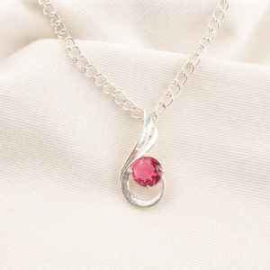 Collar de Mujer con Colgante de Turmalina Rosa en Corte Pera, Aleación de Cobre, Certificado IGI, Piedra de Nacimiento de Octubre, Diseño Único - Product Image 6