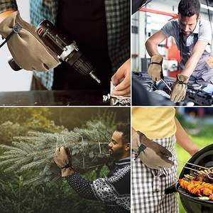 Options de marque OEM Gants de sécurité à haute tolérance à la chaleur Coque en cuir durable pour une construction quotidienne simple pour les équipes d'usine - Product Image 5