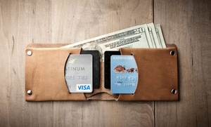 Nueva gran venta de billetera delgada minimalista con bloqueo RFID, billetera de cuero genuino Crazy Horse para hombres, Mini billetera de cuero para hombres - Product Image 5