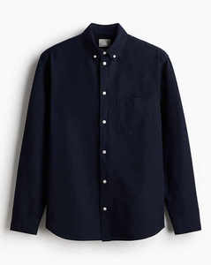 Men Casual Dress Shirts Outfit Button <b>Down</b> Blouse Cotton Jeans Jackets Collar Denim Shirt Long Sleeve Plaid Solid Pattern - Product Image 3