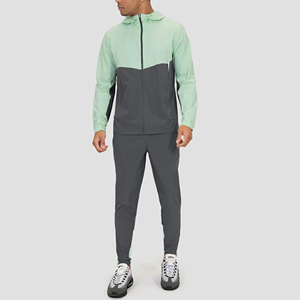 Sweat <b>Track</b> Suit Custom Logo Streetwear Windbreaker Coat Two Pieces <b>Men's</b> Sets Cargo Pants <b>Jacket</b> <b>for</b> <b>Men</b> Sets - Product Image 2