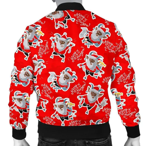 Blouson aviateur réversible en polyester 100% pour hommes de qualité supérieure Design personnalisé toutes les impressions Sublimation de Noël Fermeture à glissière légère - Product Image 2