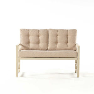 Juego de sofás de aluminio para exteriores de 4 piezas de lujo moderno con recubrimiento en polvo para hoteles y villas para comedores, salas de estar, Material de tela - Product Image 3