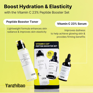 23% Vitamina C Peptide <span class=keywords><strong>Booster</strong></span> Set 1oz Suero coreano para el cuidado de la piel Brillo Reafirmante Antienvejecimiento Suero facial Juego de regalo - Product Image 5
