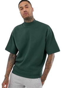 Camiseta de algodón peinado de 220Gsm para hombre, camiseta lavada de gran tamaño de manga corta de peso pesado, Material de lona 100%, suministro ODM - Product Image 2