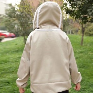 Ropa protectora antiabejas, puños elásticos de medio cuerpo, sombrero de malla, cremallera transpirable, Material antiestático antidesgarro - Product Image 4