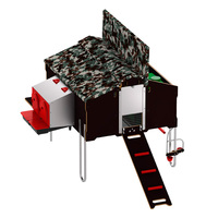 Caravana de pollo 1x1,2 M W/O Kit camuflage free-range