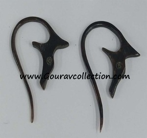 ต่างหูลูกปัดรูปเขาสัตว์สไตล์โบโฮสำหรับผู้หญิง Alloy-GC-ER-293ครบรอบการให้ของขวัญด้วยเพชรไข่มุกชาติพันธุ์ - Product Image 5