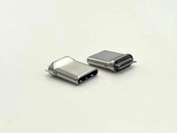 Konektor Tembaga USB 3.1 Tipe-C 24-Pin Kecepatan Tinggi 5A Plug LITE Merek -30C~+85C Suhu Operasi 20V AC