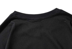 Street Hip-Hop Double Layer T Shirt T Cut and Sew Long Sleeve Raw Hem Custom T-Shirts Digital Printing Custom <b>Logo</b> for Unisex - Product Image 3