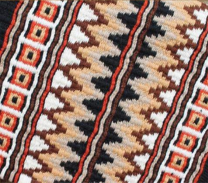 Western Navajo Show Pad Manta de sillín de lana tejida a mano Diseño tribal tradicional de alta calidad personalizable para montar a caballo - Product Image 2