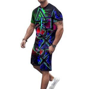 2025 último traje de jogging de verano informal para hombre de alta calidad conjunto de 2 piezas con pantalones cortos - Product Image 4