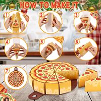 24 boîtes à pizza DIY vides, calendrier de l'avent à remplir, cadeaux de Noël, décoration pour cheminée, manteau de cheminée, décoration de fenêtre