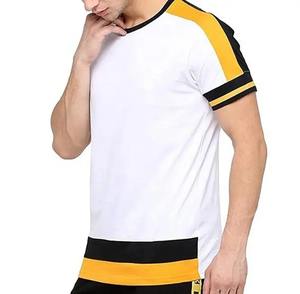 Pakistan fait en gros T-shirt pour hommes personnalisé hommes coupe ample à manches courtes bonne qualité hommes T-Shirt coton/fibre de bambou - Product Image 4