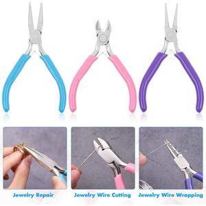 Professional Jewelry Making Chain Nose Plier Grip Long Handle Straight Chain Plier Jewelry Nose Pliers - Product Image 6