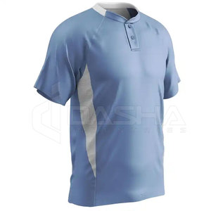 Superventas OEM camisetas de dos botones impresión personalizada por sublimación uniformes de softbol al por mayor desgaste de béisbol y softbol - Product Image 2