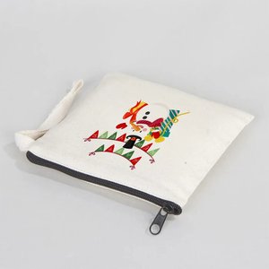 Bolsa de algodón personalizada de Año Nuevo, 6 5 (15 13 cm), bolsa con cremallera, embalaje para regalo navideño, diseño de campanas de Feliz Año Nuevo, reutilizable - Product Image 6