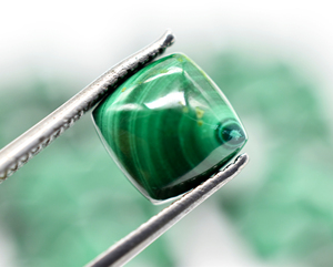 Cabujones de Pan de Azúcar de malaquita natural, piedra preciosa de cristal de malaquita verde con parte posterior plana de 3 mm a 12 mm para la fabricación de joyas - Product Image 5