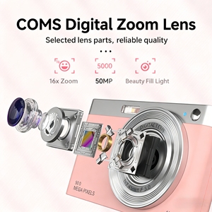 High Quality 4K Retro Vintage Style 50MP Compact Point & Shoot with 2.88 Inch IPS Screen 16x Zoom SD Card for Travel Vlogging - Product Image 2