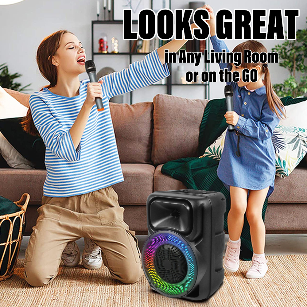 Good Karaoke Sound System FM Radio Bluetooth Outdoor Indoor Party Speaker Portable Speaker · image 6