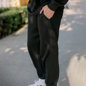 Ensemble survêtement pour homme, sweat-shirt à capuche ample en coton lourd et pantalon de survêtement empilé, pour le sport - Product Image 4