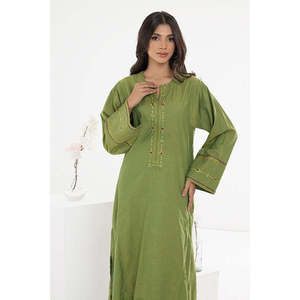 Camisa de Lino Verde Bordada para Mujer, Estilo Floral Retro, Viscosa, Casual, Corta, para Oficina o Fiesta, Tallas XL a 4XL - Product Image 5